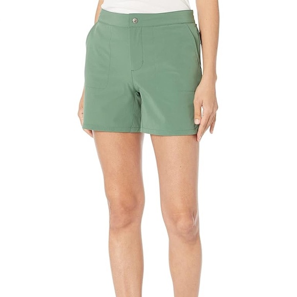 Mountain Khakis Pants - Mountain Khakis Green Lagoon Trail Shorts Classic Fit- Size 4 NWT